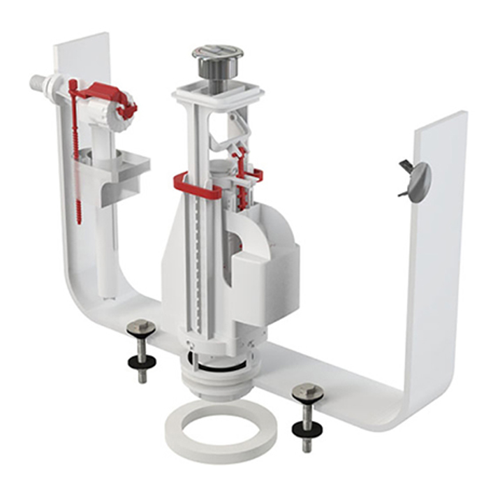 Slika Garnitura za ispiranje SA08AK 3/8" CHROM sa duplom tipkom